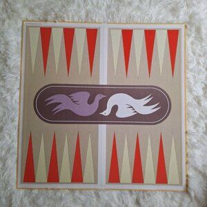 Backgammon Replacement Board Only 1970s Game‎ Vintage Yellow Retro Craft Scrap